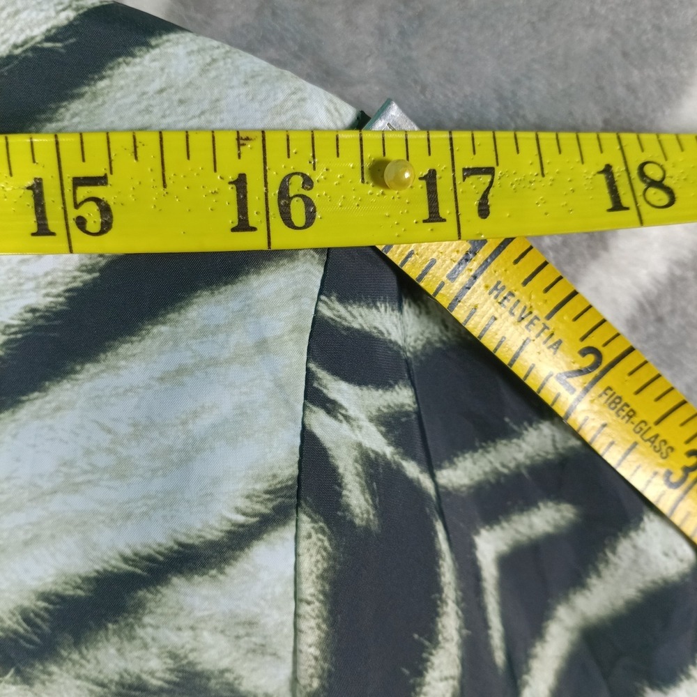 Adidas Originals Jacket Women Medium Black White Zebra Print Hooded Windbreaker - Picture 9 of 13